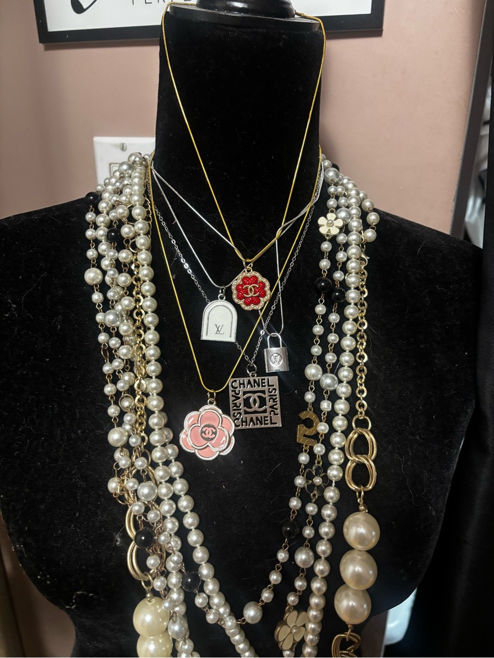 Chanel Louis Vuitton Dior Upcycled Necklaces